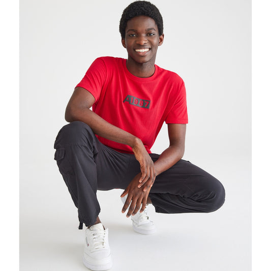 Aeropostale Mens' A1987 Box Graphic Tee