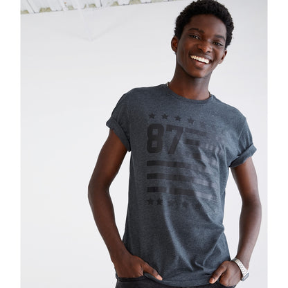 Aeropostale Mens' 87 Flag Graphic Tee