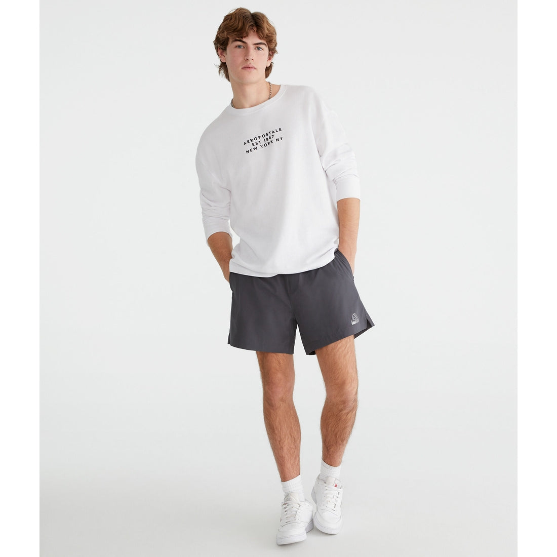 Aeropostale Mens' MVMNT Hybrid Active Shorts 5.5"