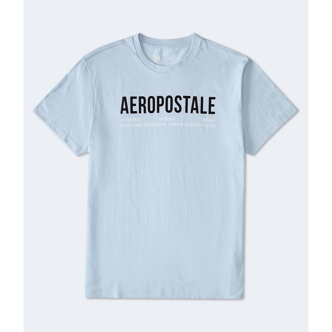 Aeropostale Authentic Logo Flocked Graphic Tee