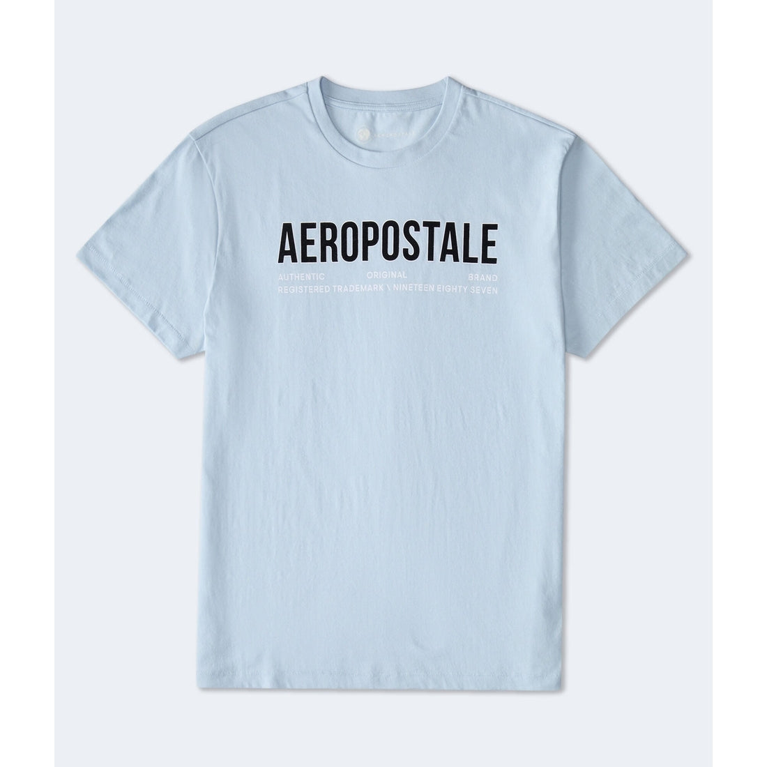 Aeropostale Authentic Logo Flocked Graphic Tee