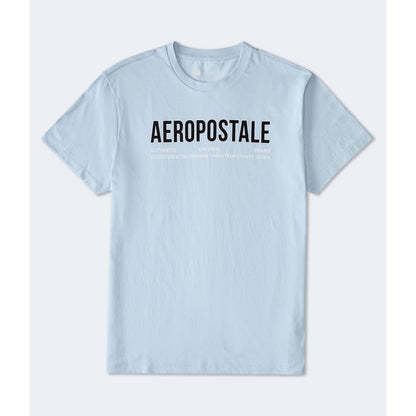 Aeropostale Authentic Logo Flocked Graphic Tee