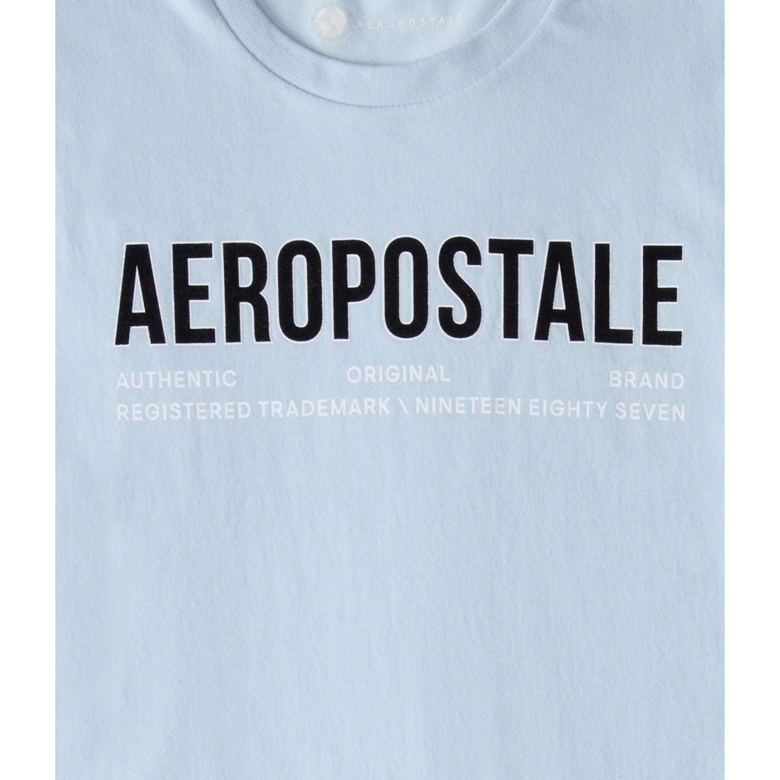 Aeropostale Authentic Logo Flocked Graphic Tee