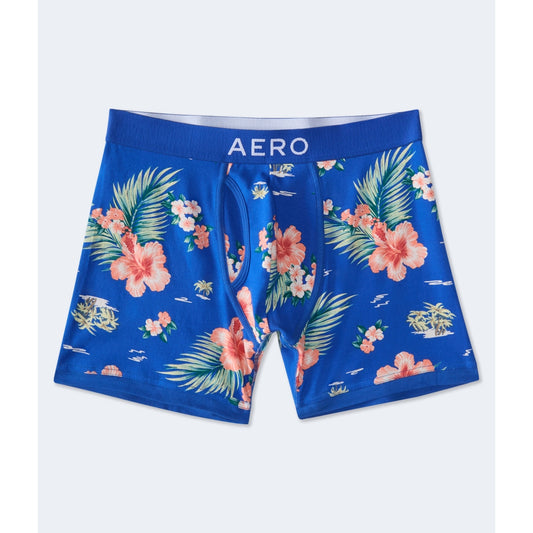 Aeropostale Mens' Hibiscus Knit Boxer Briefs