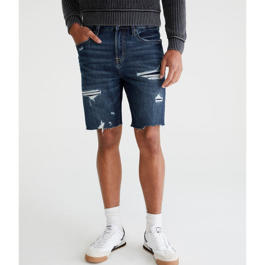 Aeropostale Mens' Premium Air Denim Shorts 9"