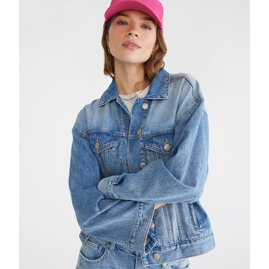 Aeropostale Womens' Relaxed Denim Jacket