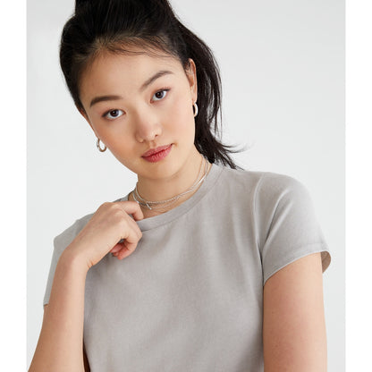 Aeropostale Womens' Washed Vintage Fit Crew Tee
