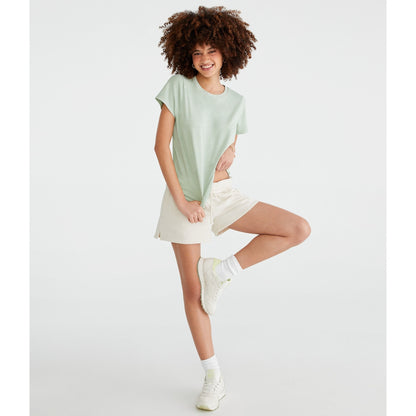Aeropostale Womens' Washed Vintage Fit Crew Tee