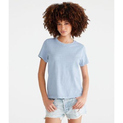 Aeropostale Womens' Washed Vintage Fit Crew Tee