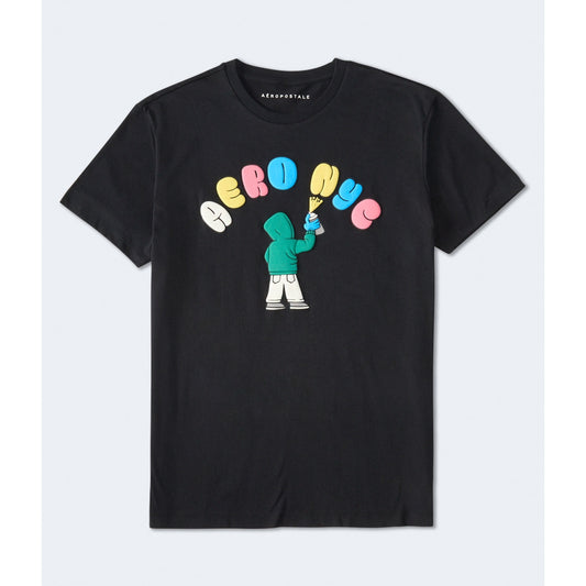 Aeropostale Mens' NYC Spray Paint Graphic Tee