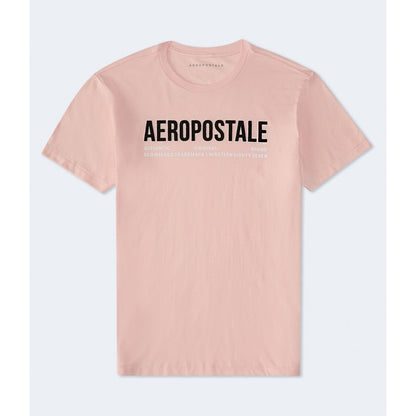 Aeropostale Authentic Logo Flocked Graphic Tee
