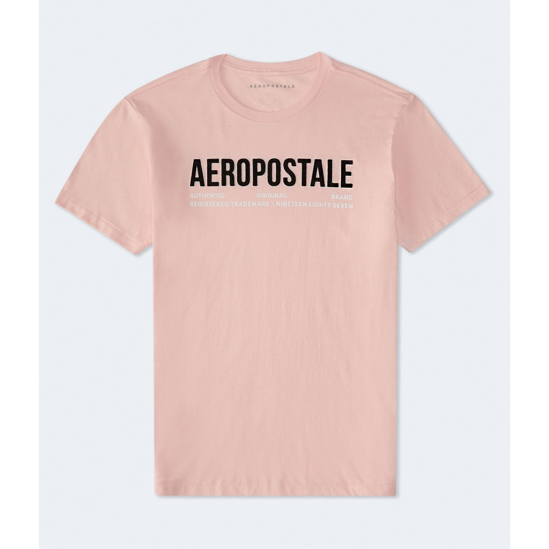 Aeropostale Mens' Aeropostale Authentic Logo Flocked Graphic Tee