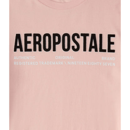 Aeropostale Authentic Logo Flocked Graphic Tee