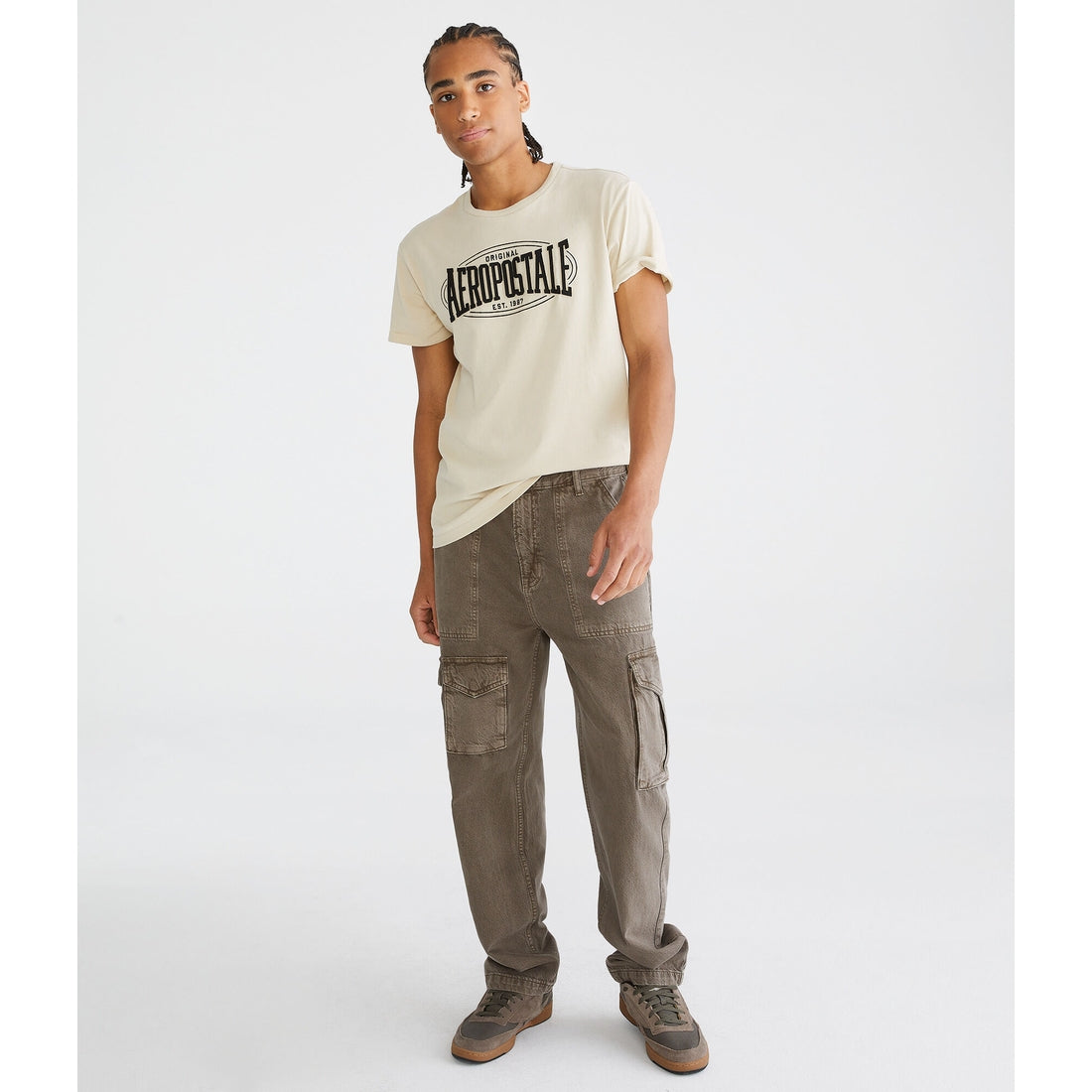 Aeropostale Mens' Aeropostale Oval Applique Graphic Tee
