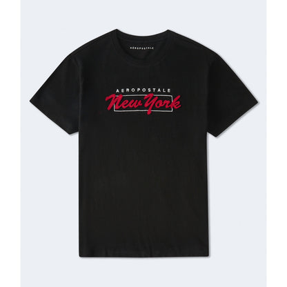 Aeropostale Mens' Aeropostale New York Box Logo Applique Graphic Tee
