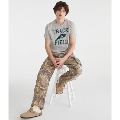 Aeropostale Mens' Track & Field Applique Graphic Tee