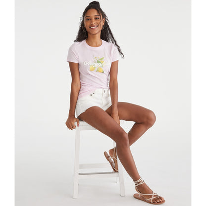 Aeropostale Womens' Aeropostale Lemons Applique Graphic Tee
