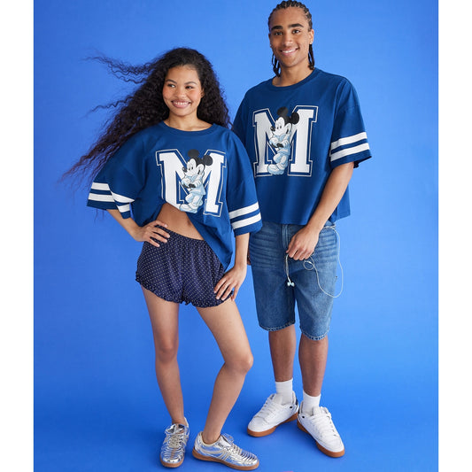 Aeropostale Mens' Mickey & Friends | Mickey Mouse Boxy Relaxed Graphic Tee