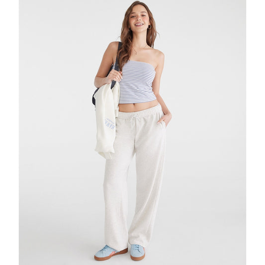 Aeropostale Womens' Mid-Rise Straight Leg Sweatpants