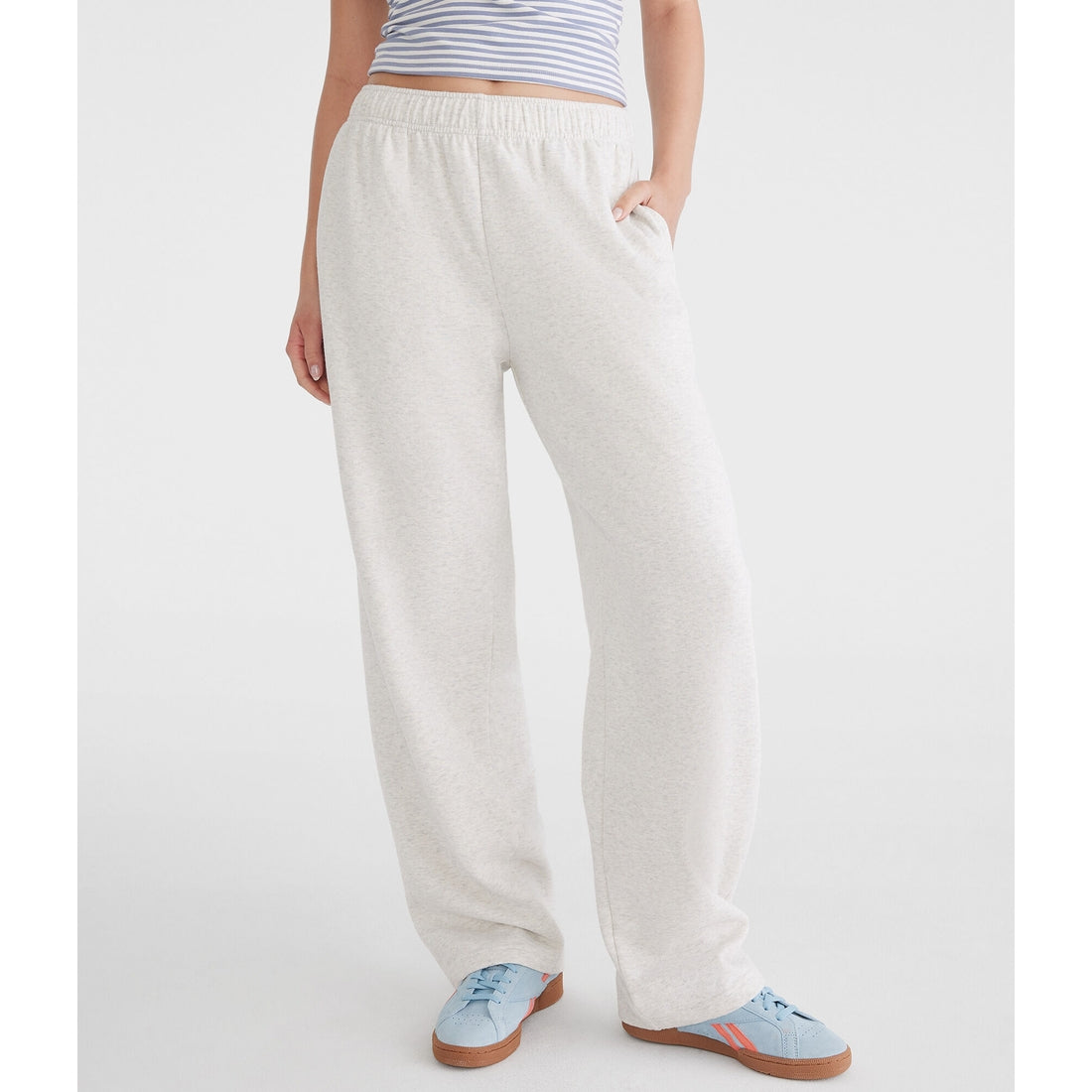 Aeropostale Womens' Mid-Rise Straight Leg Sweatpants