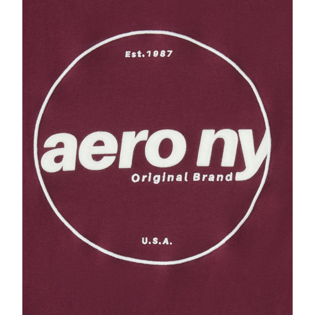 Aeropostale Mens' NY Circle Applique Graphic Tee