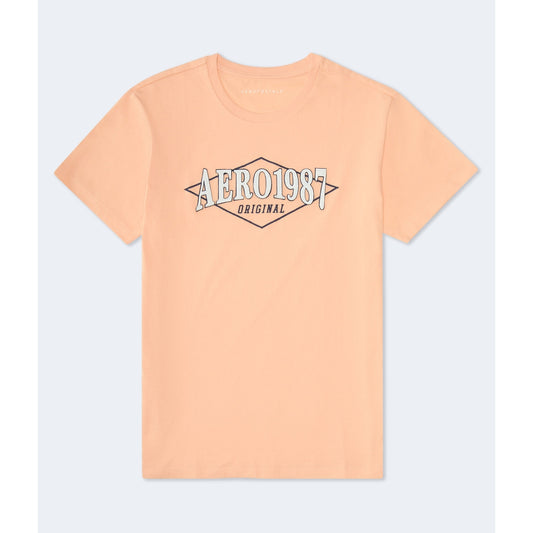 Aeropostale Mens' 1987 Diamond Applique Graphic Tee