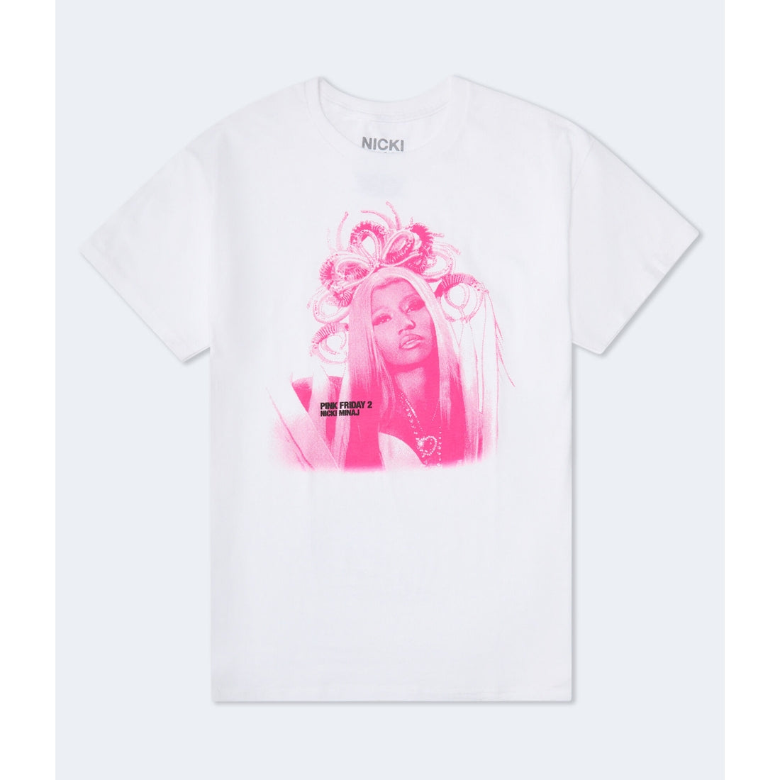 Aeropostale Womens' Nicki Minaj Pink Friday 2 Oversized Graphic Tee