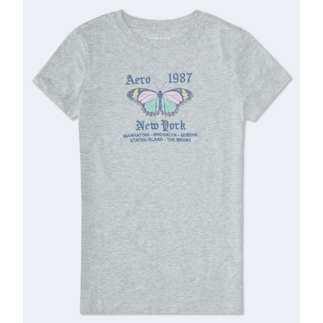 Aeropostale Womens' 1987 Butterfly Graphic Tee