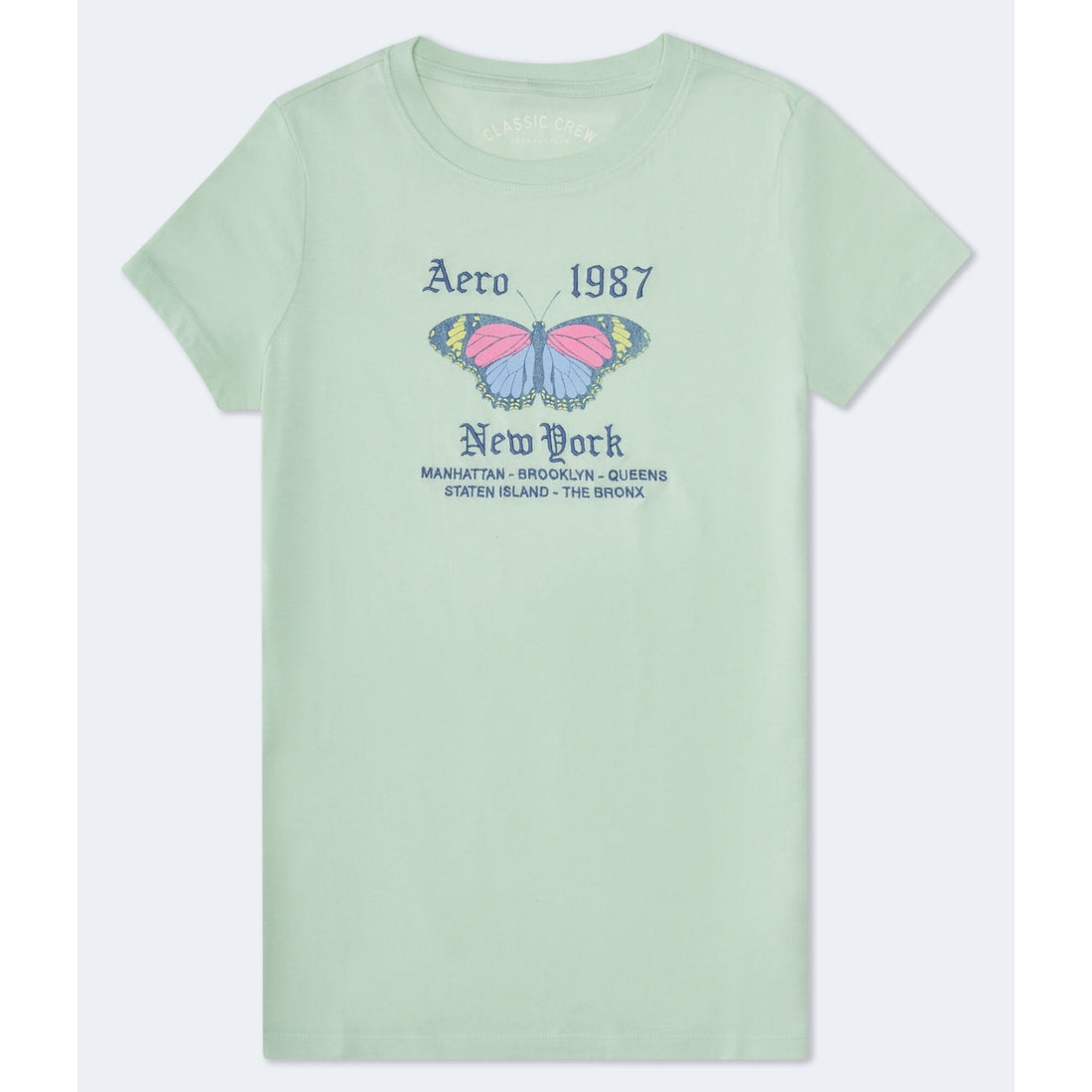 Aeropostale Womens' 1987 Butterfly Graphic Tee