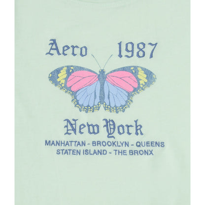 Aeropostale Womens' 1987 Butterfly Graphic Tee
