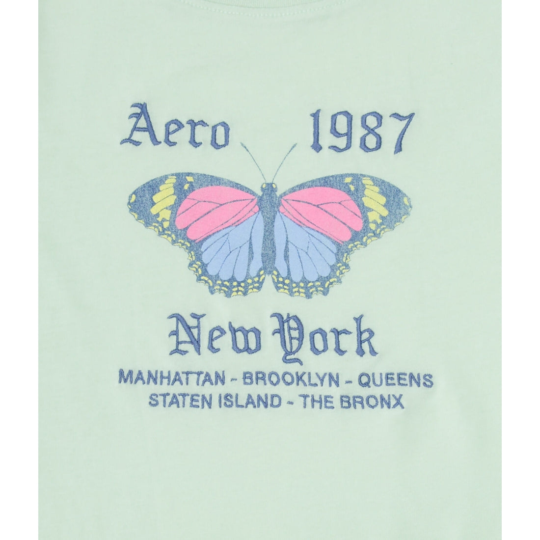 Aeropostale Womens' 1987 Butterfly Graphic Tee