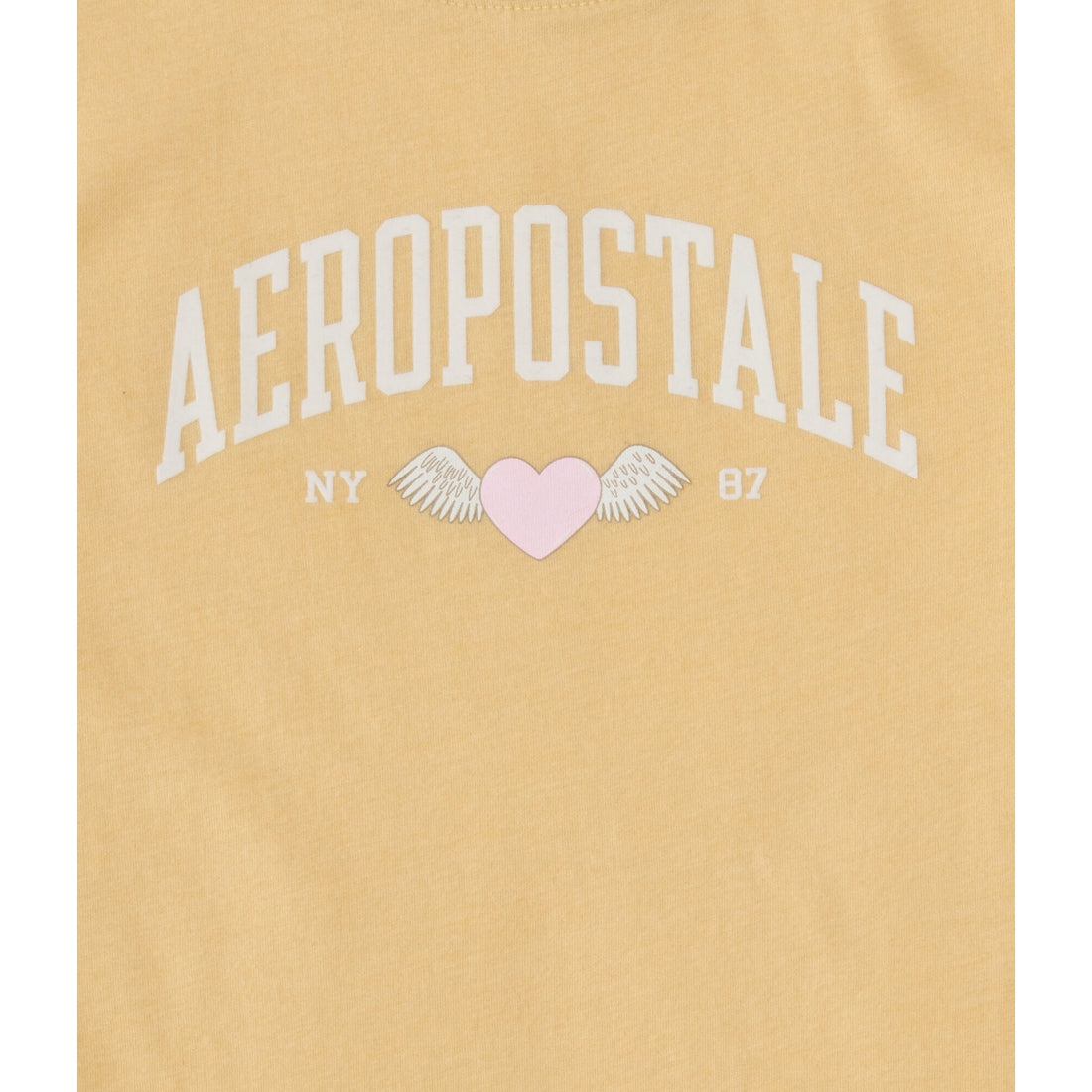 Aeropostale Womens' Aeropostale Winged Heart Flocked Graphic Tee