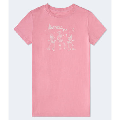 Aeropostale Womens' Cowboy Skeletons Graphic Tee