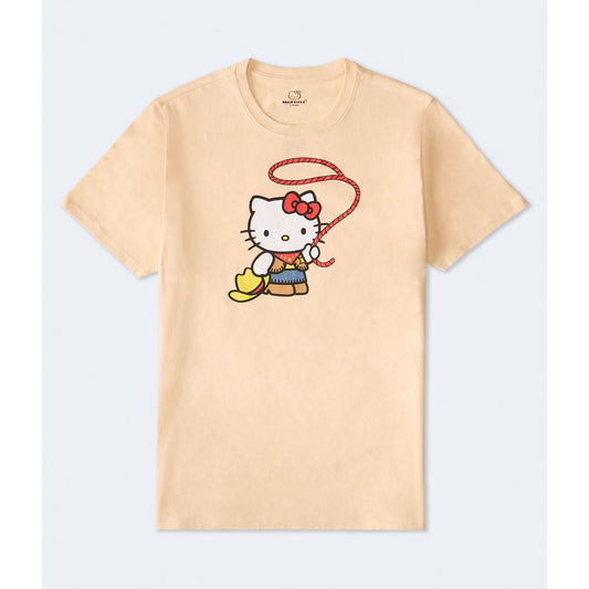 Aeropostale Mens' Hello Kitty Cowgirl Relaxed Graphic Tee