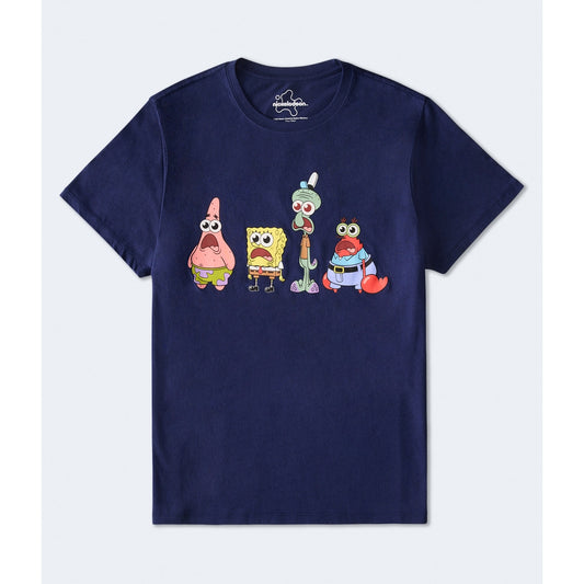 Aeropostale Mens' SpongeBob & Friends Relaxed Graphic Tee