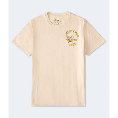 Aeropostale Mens' SpongeBob Krusty Krab Pizza Relaxed Graphic Tee