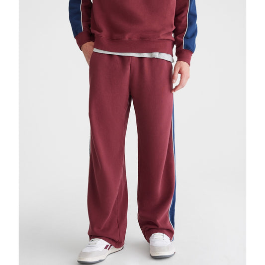 Aeropostale Mens' Colorblocked Stripe Straight Leg Sweatpants