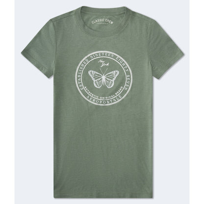 Aeropostale Womens' Aeropostale Butterfly Foil Graphic Tee