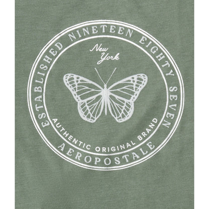 Aeropostale Womens' Aeropostale Butterfly Foil Graphic Tee