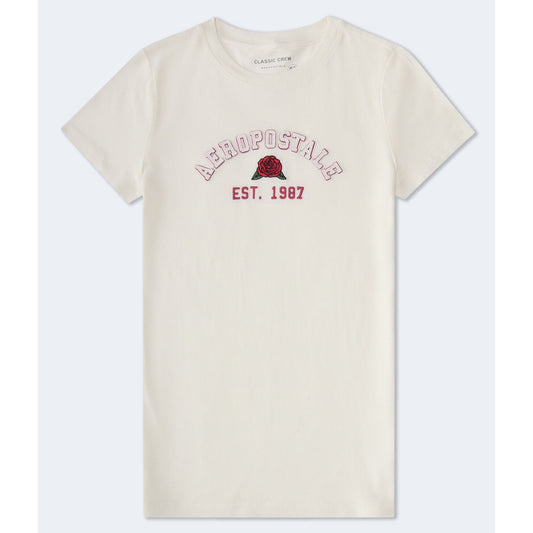 Aeropostale Womens' Aeropostale Rose Applique Graphic Tee