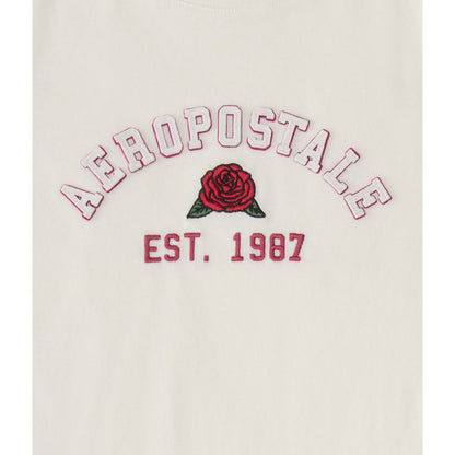 Aeropostale Womens' Aeropostale Rose Applique Graphic Tee