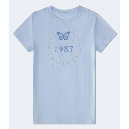 Aeropostale Womens' Aeropostale 1987 Butterfly Graphic Tee