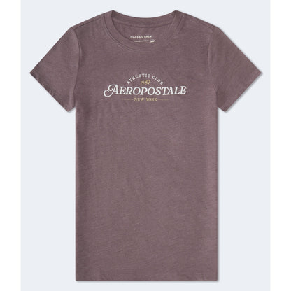 Aeropostale Womens' Aeropostale Athletic Club Glitter Graphic Tee