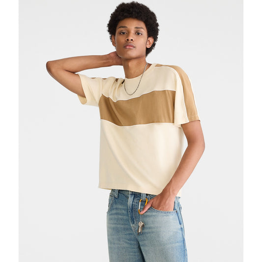 Aeropostale Mens' Vintage Colorblocked Crew Tee