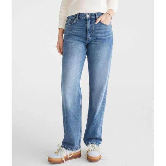 Aeropostale Womens' High-Rise Baggy Jean