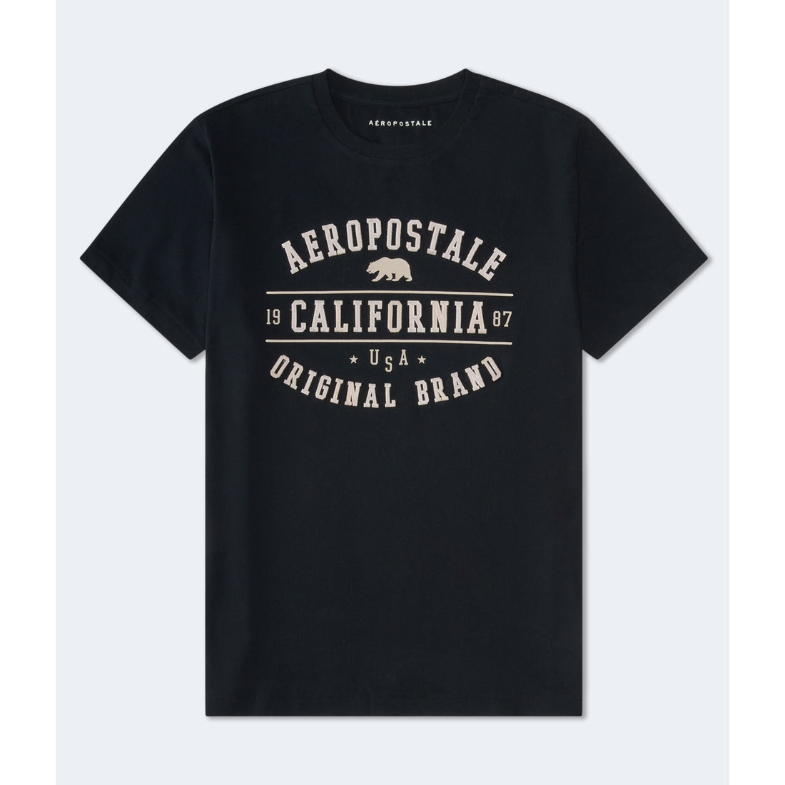 Aeropostale Mens' Aeropostale Cali Bear Applique Graphic Tee