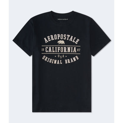 Aeropostale Mens' Aeropostale Cali Bear Applique Graphic Tee