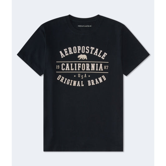 Aeropostale Mens' Aeropostale Cali Bear Applique Graphic Tee