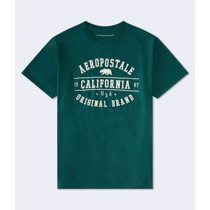 Aeropostale Mens' Aeropostale Cali Bear Applique Graphic Tee