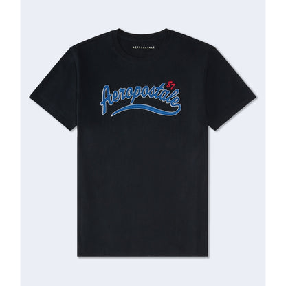 Aeropostale Mens' Aeropostale 87 Script Applique Graphic Tee